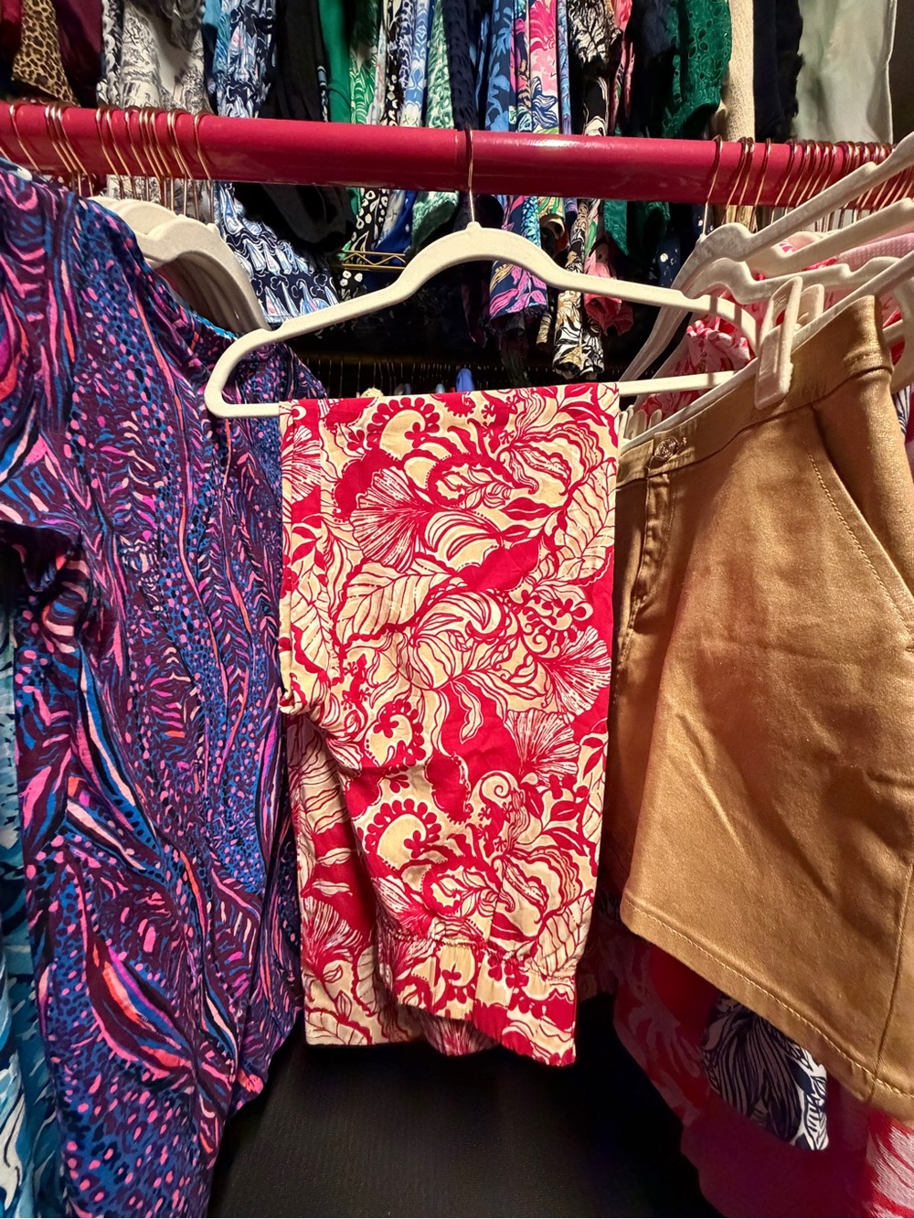 Lilly Pulitzer Palazzo Pants - Poinsetta Red Island Vibes - XXS